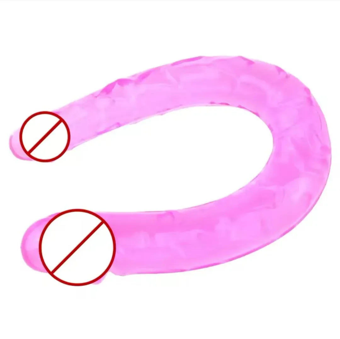 Dildo doble gelatina